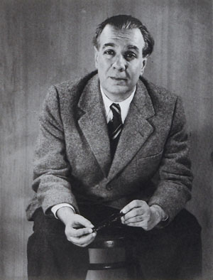 Jorges Luis Borges photographi par Grete Stern