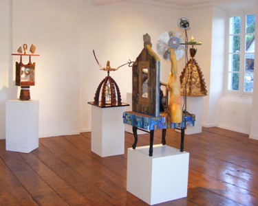Ren Vidal expose en aot 2010  l'Abbadiale (de gauche  droite) : Toubkal, Pea Ezcaurri, Carlit, Bhorlguy