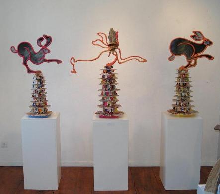 "Cambre d'Aze" de Ren Vidal expos en aot 2010  l'Abbadiale