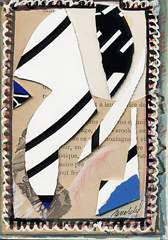 Collage ralis par Ren Vidal pour le catalogue de l'exposition "Bleu, Blanc, Rouge"