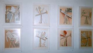 "La musique des pompes-oiseaux" lors de l'exposition  la galerie Art-Sud en 1991