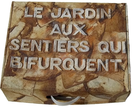 Le jardin aux sentiers qui bifurquent, livre en boite daprs luvre de Jorge Luis Borges - Juillet 2011