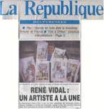 Ren Vidal : un artiste  la une