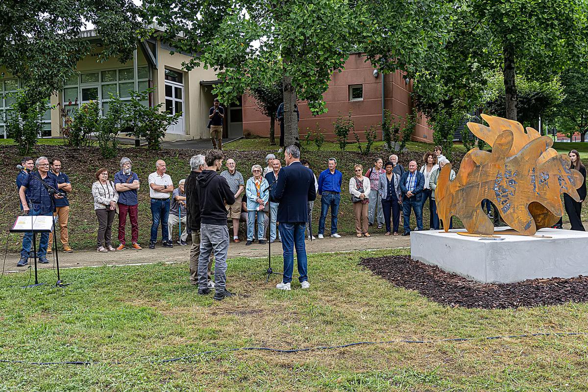 Une partie des prsents lors de cette inauguration. Claude Jouanserre