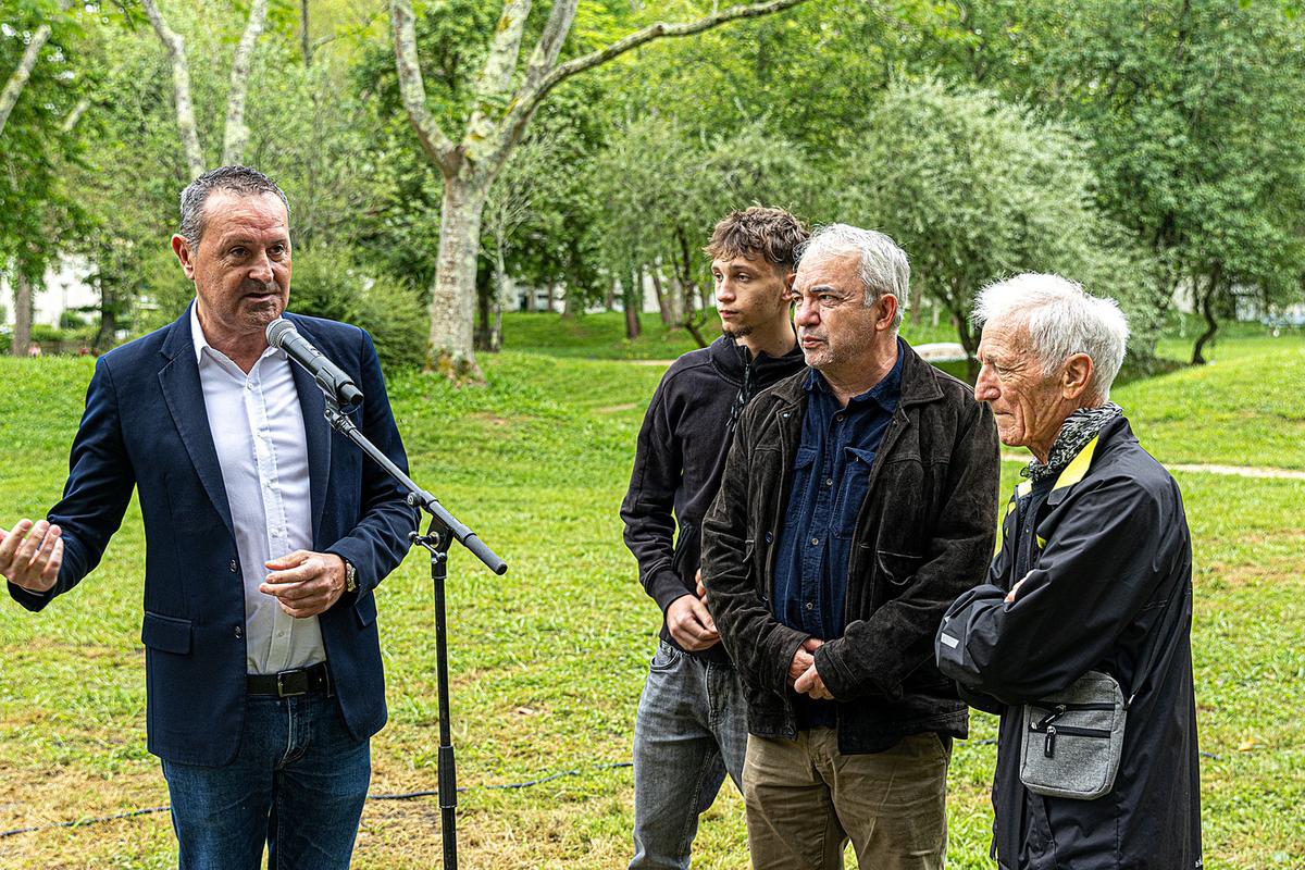Le maire lors de son discours. Claude Jouanserre