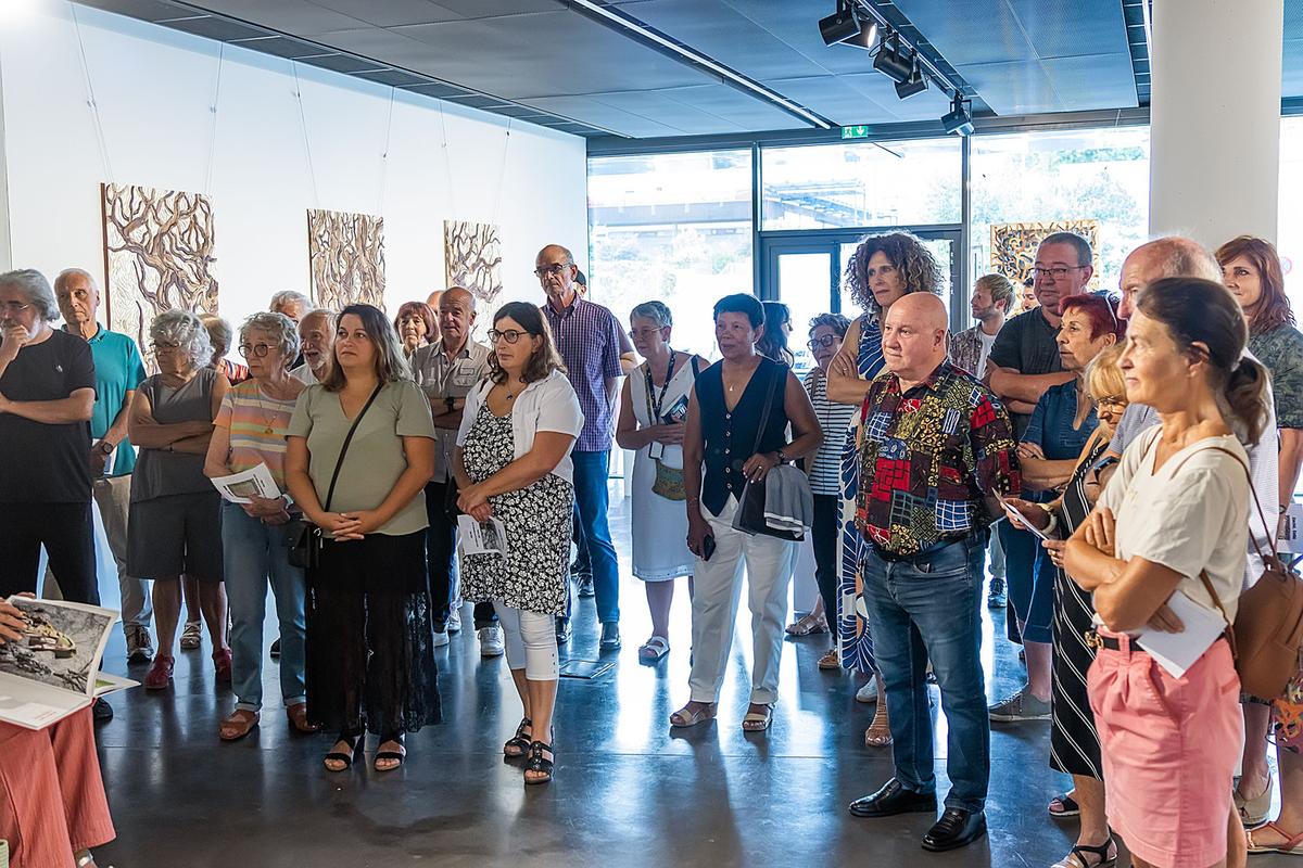 Une partie des prsents lors de cette inauguration. Claude Jouanserre