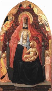 Vierge  l'enfant avec St-Anne (Masaccio & Masolino)