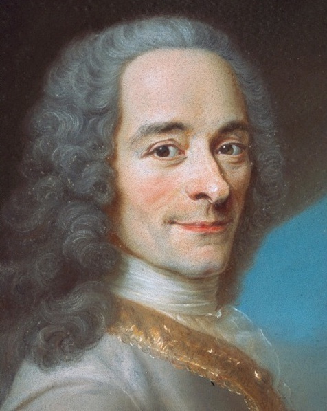 Portrait de Voltaire d'aprs Quentin de La Tour.
(vers 1736)