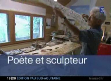 Ren� Vidal dans son atelier de Mourenx (28/06/2006)